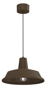 Lampada a sospensione con cavo CLASS 1xE27/15W/230V marrone