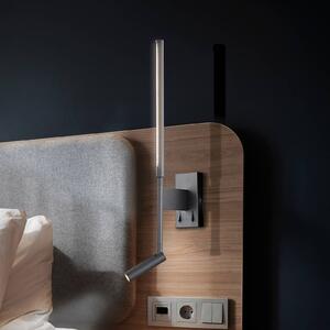 Viokef Applique da parete a LED Nido, Nero, Soggiorno / Sala da pranzo, Alluminio, Moderno, Applique a LED