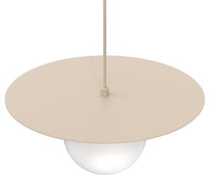 Lampadario a sospensione con cavo FLAT 1xE27/15W/230V beige