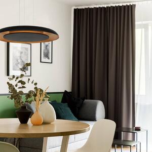 Steinhauer Lampada LED a sospensione Golden Veil, nero/oro, dimmerabile, metallo dimmerabile, Nero, Soggiorno / Sala da pranzo, Metallo, Moderno