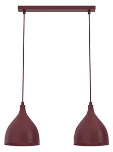 Lampada a sospensione su cavo NOAK CLASSIC 2xE27/15W/230V bordeaux