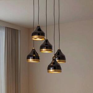 Lampada a sospensione Yildo Opviq, dimmerabile, Nero, Soggiorno / Sala da pranzo, Metallo, Moderno, Lampada a sospensione