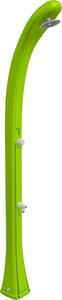 So Happy 28L Formidra - 216x24x26cm HDPE Riciclabile - Risciacquo a pedale, soffione, miscelatore caldo/freddo - Doccia solare da esterno 28L - Verde