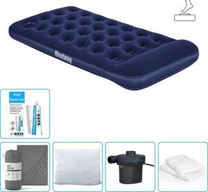 Materasso gonfiabile Bestway - 1 persona - 99 x 188 x 28 cm - Blu - Accessori inclusi