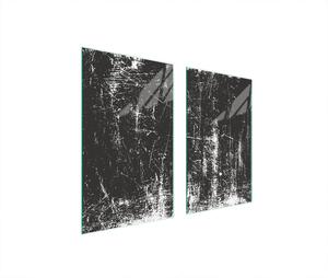 Piastre copri fornelli 2 pezzi 75x52 Copri piano cottura in Vetroceramica tagliere in vetro pezzo nero