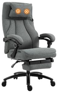 Sedia da ufficio massaggiante, sedia direzionale regolabile in altezza, sedia da gioco con poggiapiedi, funzione massaggio, ergonomica