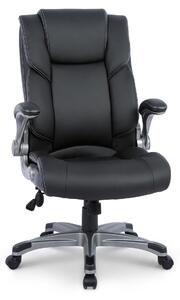 Sedia da ufficio - COLAMY Sedia da ufficio - Sedia da ufficio ergonomica con schienale alto, braccioli ribaltabili e inclinazione regolabile, nera