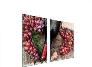 Piastre copri fornelli 2 pezzi 100x52 Copri piano cottura in Vetroceramica tagliere in vetro legno vino