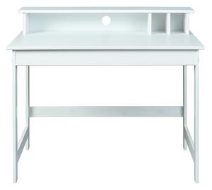 Scrivania Inter Link Hilda in pino massiccio laccato bianco