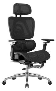 MARK ADLER Expert 7.9 | Sedia da scrivania ergonomica Sedia da ufficio | Schienale regolabile Poggiatesta | Poggiapiedi | Profondità di seduta regolabile | Nero