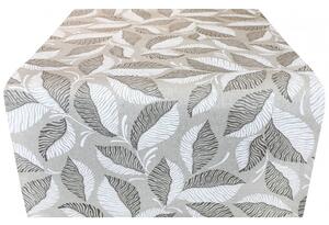 Runner foglie beige 50x150 cm Made in Italy