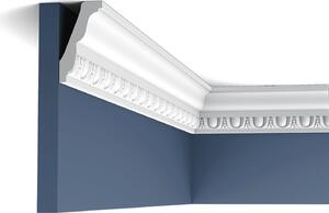 Orac Decor C212 Luxxus Classic Stucco Modanatura per stucco Modanatura decorativa Modanatura angolare Modanatura decorativa per soffitto-parete Bianco | 2 metri