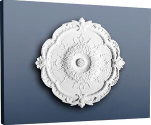 Orac R31 Luxxus Rosone Decorativo Profilo Stucco Soffitto Parete Elemento Decorativo Bianco Alta Qualità Stabile | 38,5 Cm Diametro