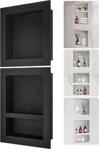 Nicchia a muro 10x40,64x101,6cm - Nicchia per doccia piastrellabile - Installazione impermeabile della nicchia - Materiale della parete posteriore a tre strati (XPS, legno, cemento) - Adatto per bagni, camere da letto e studi