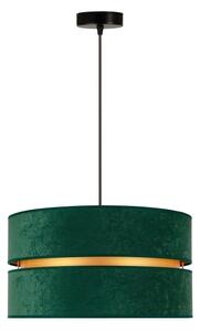 Duolla - Lampadario a sospensione con filo DUO 1xE27/15W/230V diametro 40 cm verde/oro