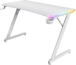 Trust Gxt709W Luminus Rgb Desk Bianco