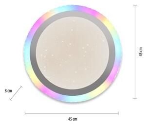 Leuchten Direkt 15411-21- LED RGB Plafoniera dimmerabile CYBA LED/26W/230V