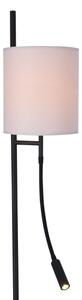 Lampada da terra LED TOKYO 1xE27/40W/230V + LED/3W nero/bianco