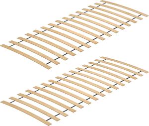 Doppio set di doghe rigide curve per letti 100x200 in solida Betulla 70.35-10-2-DP