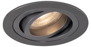 Set di 6 Faretto da incasso moderno canna di fucile GU10 50 mm rotondo orientabile - Rondoo