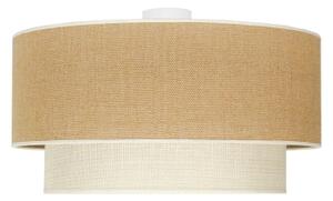 Duolla - Plafoniera YUTE BOHO 3xE27/15W/230V diametro 60 cm marrone/color crema