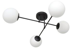 Lampadario a plafone MOON 4xE27/15W/230V nero
