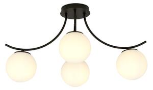 Lampadario a plafone BOSTON 4xE14/10W/230V nero