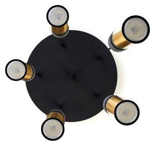 Jupiter 2017 - Lampadario a sospensione con filo ALAS 5xGU10/10W/230V oro/nero