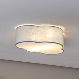 Plafoniera Cloud TK Lighting, dimmerabile, Blu, Cameretta, Tessuto / Stoffa / Seta, Giovanile, Plafoniera
