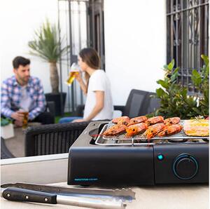 Cecotec Barbecue Elettrico da Tavolo 2400 W Griglia in Acciaio Altezza Regolabile colore Nero PerfectSteak 4200 - 03048