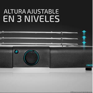 Cecotec Barbecue Elettrico da Tavolo 2400 W Griglia in Acciaio Altezza Regolabile colore Nero PerfectSteak 4200 - 03048