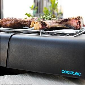 Cecotec Barbecue Elettrico da Tavolo 2400 W Griglia in Acciaio Altezza Regolabile colore Nero PerfectSteak 4200 - 03048