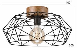 Brilagi - Plafoniera WOODY BASKET 1xE27/60W/230V rovere