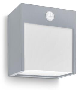 Brilagi TERNI LED/12W/230V lampada da parete esterna con sensore grigia IP44