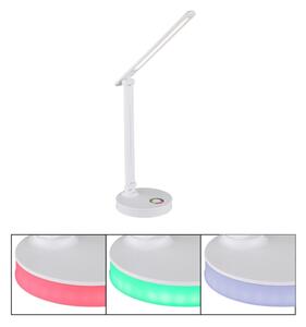 Globo 58445W - LED RGBW Lampada da tavolo dimmerabile GERALDO LED/5W/230V + LED/2W