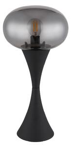 GLOBO LIGHTING Lampada Da Tavolo Stile Moderno in Metallo e Vetro Base con Paralume Opale Interruttore Incluso Attacco E14 Dimensioni 18x36,9 cm c