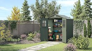 Keter Casetta da Giardino Darwin 6x6, Verde, 190 X 183 X 221 h