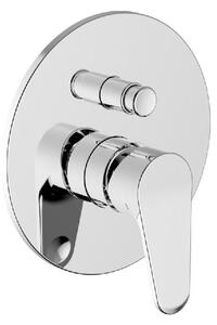 TEOREMA Miscelatore Doccia Incasso Rubinetto Monocomando colore Cromo - T-Line