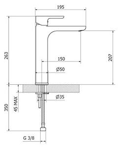 TEOREMA Miscelatore Lavabo Rubinetto Bagno Monocomando finitura Cromato - GOODLIFE 8637011-001