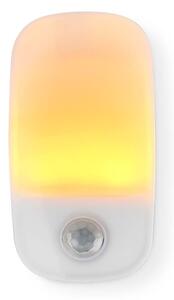 Nedis LNLW10WT - LED Luce di orientamento con sensore LED/0,55W/230V