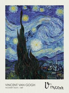 Riproduzione The Starry night 1889, Vincent van Gogh