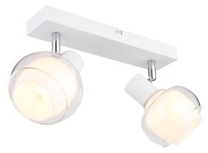 GLOBO LIGHTING Plafoniera a Soffitto Design Moderno da Interno 2 Luci colore Bianco - 54309-2W Tokki