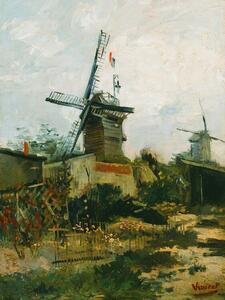 Riproduzione Windmills on Montmartre, Vincent van Gogh