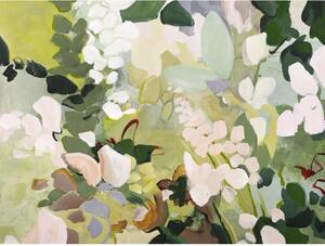 Quadro con elementi dipinti a mano 90x118 cm Green Garden - Malerifabrikken