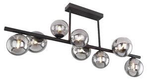 GLOBO LIGHTING Plafoniera a Soffitto Design Moderno da Interno 9 Luci colore Nero Fum - Riha