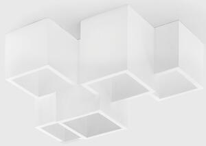 SFORZIN ILLUMINAZIONE Plafoniera a Soffitto Design Moderno da Interno in Gesso 5 Luci GU10 colore Bianco - T194 Heraea