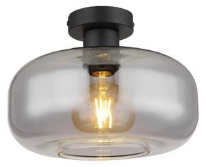 GLOBO LIGHTING Plafoniera a Soffitto Design Moderno da Interno in Metallo 40 Watt colore Nero Opaco - 15566D