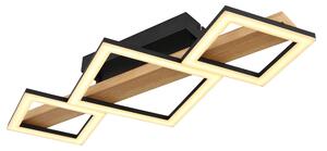 GLOBO LIGHTING Plafoniera LED a Soffitto Design Moderno da Interno 29 Watt colore Nero Opaco - DUTSIN