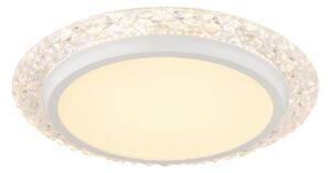 GLOBO LIGHTING Plafoniera LED a Soffitto Design Moderno da Interno 22 Watt colore Bianco satinato - Abigail