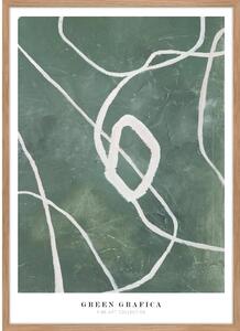 Dipinto 52x72 cm Green Grafica – Malerifabrikken